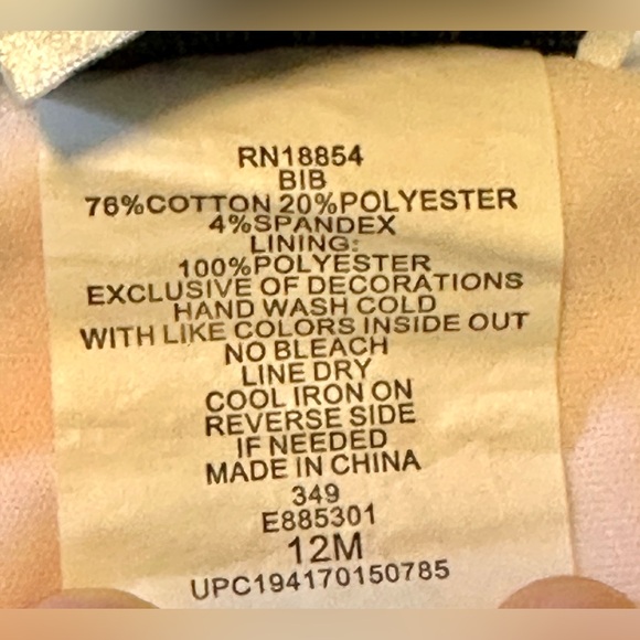 Rare Editions Easter Bunny Bib - Picture 6 of 6